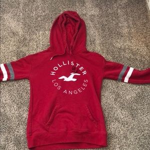 Red hollister hoodie